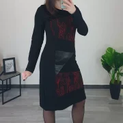 OBLEKA ZVONKA RDEČA