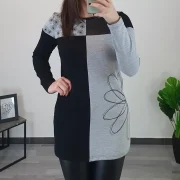 TUNIKA ROSA ČRNO SIVA - slika 2