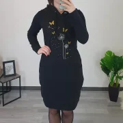 OBLEKA LARA ČRNA - slika 2