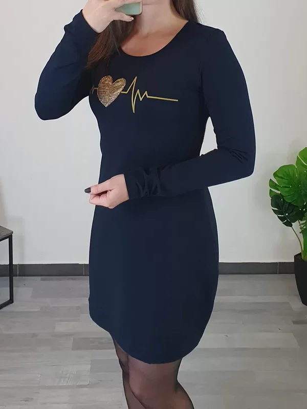 TUNIKA LJUBA TEMNO MODRA ZLATA