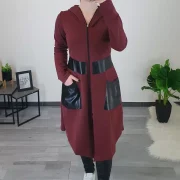 PLAŠČ KIARA BORDO - slika 3