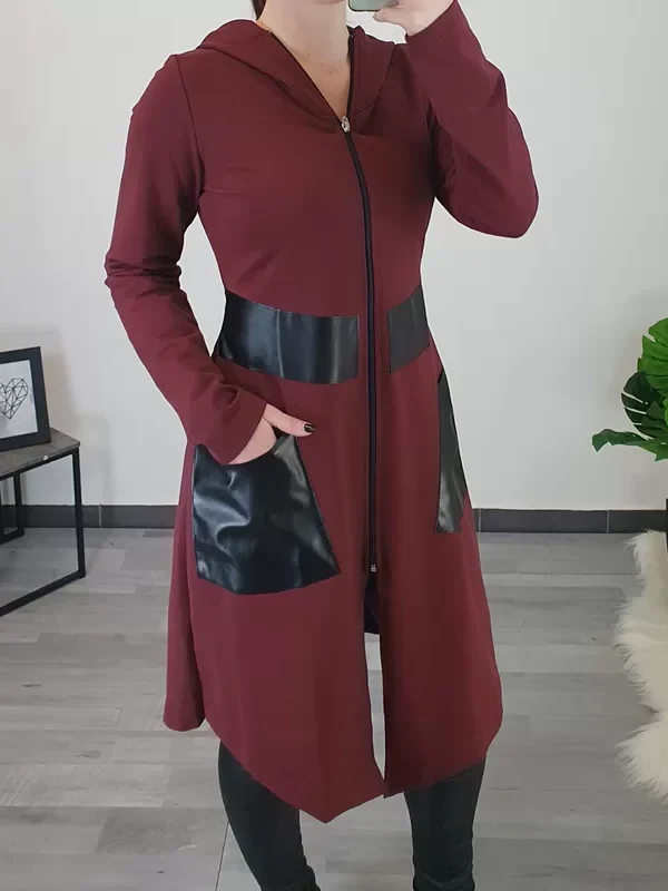 PLAŠČ KIARA BORDO