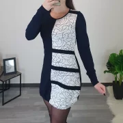 TUNIKA ANUŠA TEMNO MODRA - BELA
