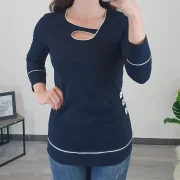 MAJICA ALJANA TEMNO MODRA - slika 2