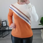 PULOVER FU001 ORANŽEN - slika 2