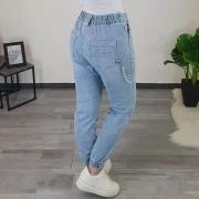 MOM JEANS HLAČE SJ989 - slika 2