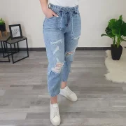 MOM FIT DENIM JEANS SJ990 - slika 3