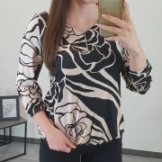 MAJICA ANGA VZOREC UMAZANO ROZA