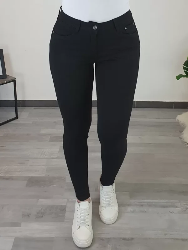PUSH UP HLAČE L2997 ČRNE