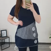 TUNIKA RITA TEMNO MODRA - slika 4