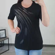 MAJICA 32931 ČRNA - slika 2