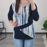 MAJICA KRISTI 3/4 MODRA - slika 2