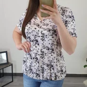 MAJICA ANGA VZOREC ROŽA - slika 4