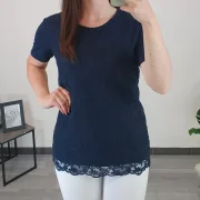 MAJICA 31210 TEMNO MODRA - slika 2