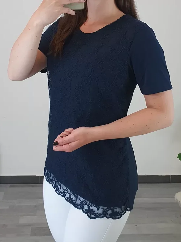 MAJICA 31210 TEMNO MODRA