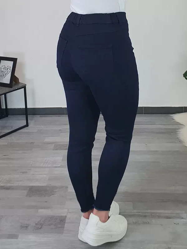 HLAČE 17177 TEMNO MODRE