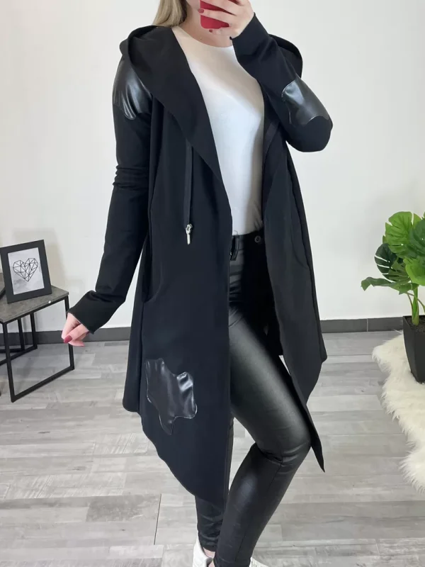 PLAŠČ IRMA ČRN