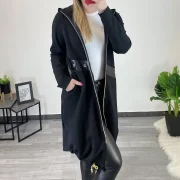 PLAŠČ ADELA ČRN - slika 4