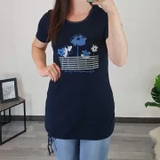 TUNIKA LUCITA TEMNO MODRA - slika 2