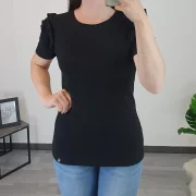 MAJICA SL114 ČRNA - slika 3