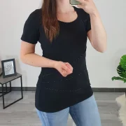 MAJICA HANLI ČRNA - slika 2
