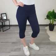 HLAČE NADIRA 18054 3/4 TEMNO MODRE - slika 2