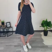 OBLEKA JOŽI TEMNO MODRA