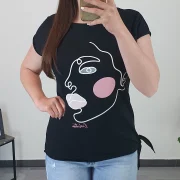 MAJICA 3807 ČRNA - slika 2