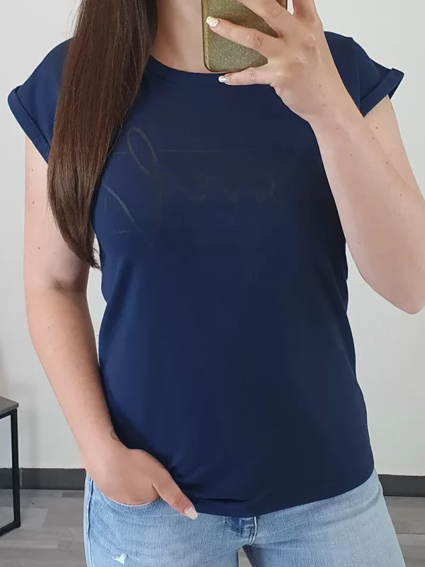 MAJICA 3800 TEMNO MODRA