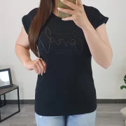 MAJICA 3801 ČRNA - slika 3