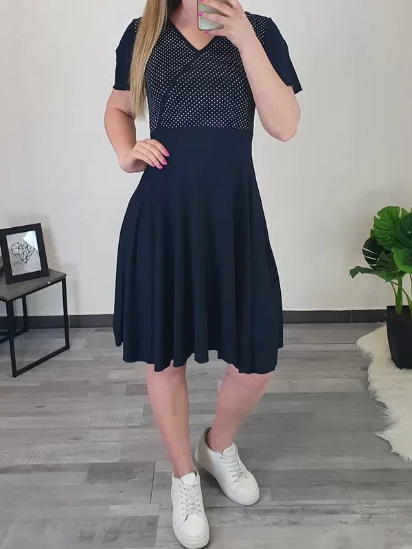 OBLEKA RONJA TEMNO MODRA