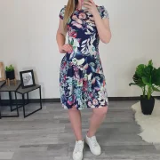 OBLEKA JULKA MODRA - slika 2