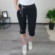 3/4 HLAČE OLGA SREBRNA - slika 2