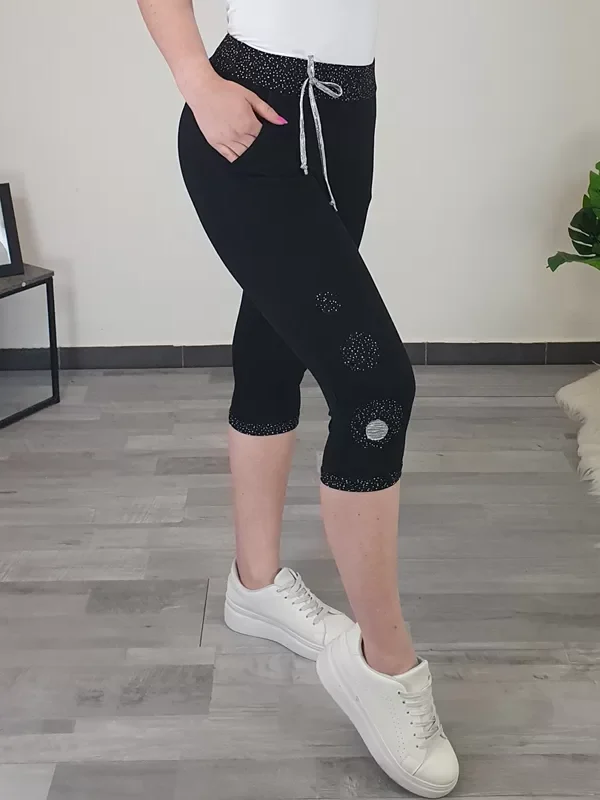 3/4 HLAČE OLGA SREBRNA