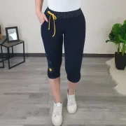 3/4 HLAČE OLGA RUMENA - slika 2