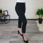 ELEGANTNE 7/8 HLAČE 3A506 ČRNA