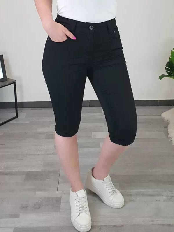 HLAČE L15-1 3/4 ČRNA