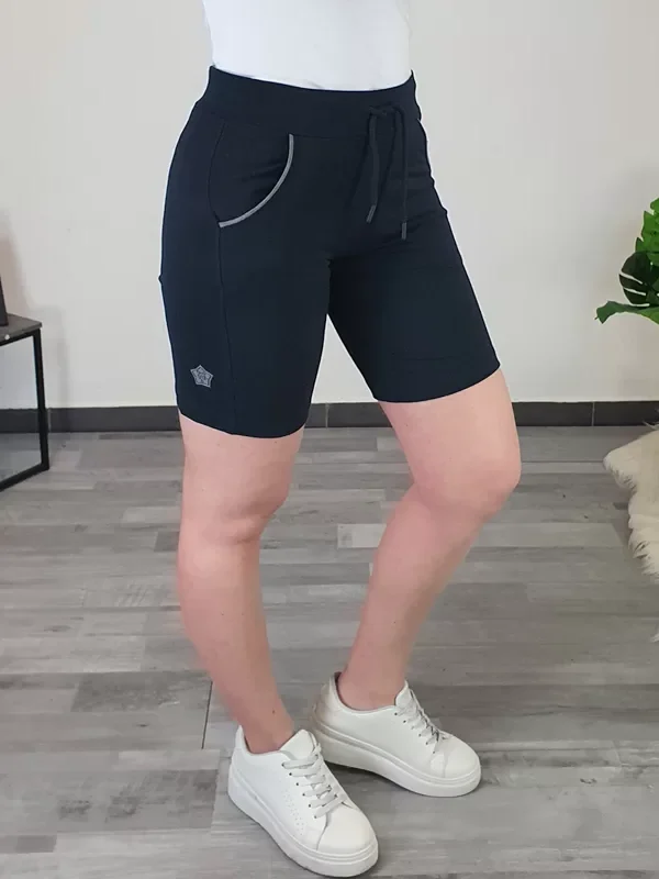 KRATKE ŠPORTNE HLAČE 334-22 TEMNO MODRE