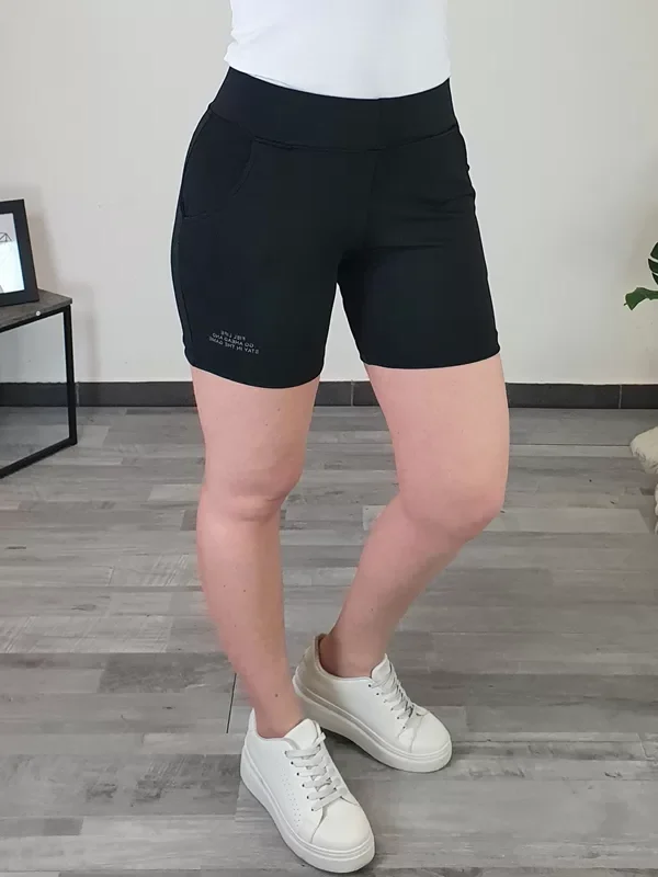 KRATKE ŠPORTNE HLAČE 210-K ČRNE