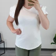 MAJICA SI148 BELA - slika 3