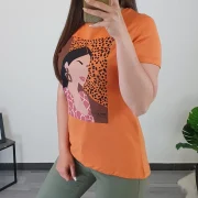 MAJICA SI005 ORANŽNA - slika 3