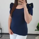 MAJICA SL093 TEMNO MODRA