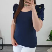 MAJICA SL093 TEMNO MODRA