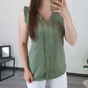 MAJICA VT128 OLIV - slika 2