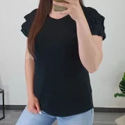 MAJICA SI148 ČRNA - slika 3