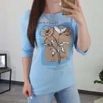 MAJICA SL086 SVETLO MODRA