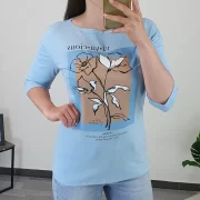 MAJICA SL086 SVETLO MODRA - slika 2