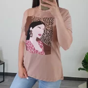 MAJICA SI005 BEŽ - slika 3