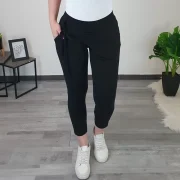 HLAČE NA PREKLOP 7/8 ČRNA