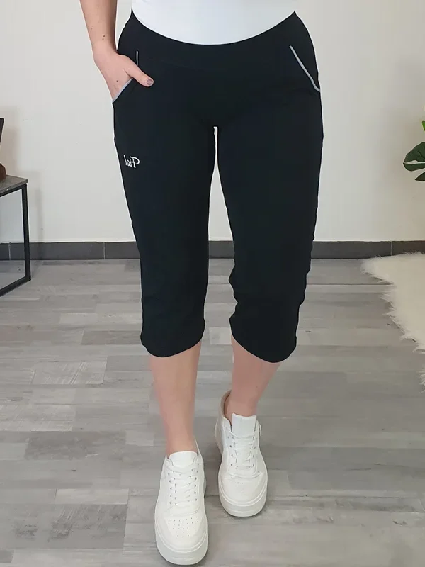 ŠPORTNE HLAČE 1004 3/4 ČRNE